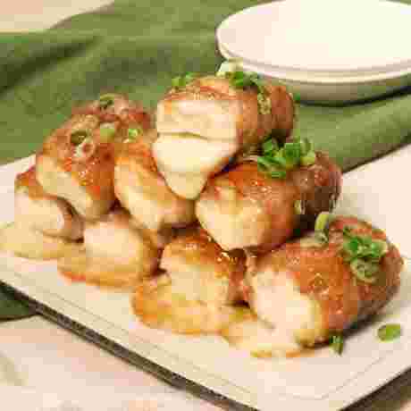 チーズ肉巻き豆腐