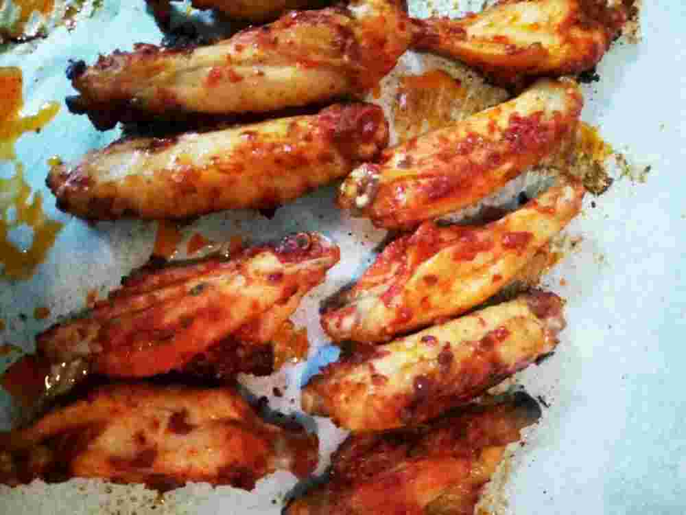 手羽中のオーブン焼きハリッサ風味