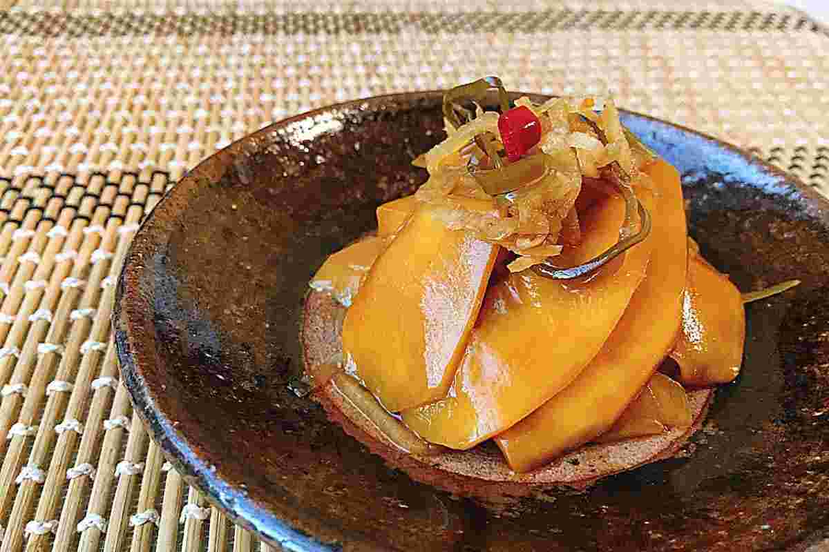 砂糖醤油で漬物にしたコリンキー
