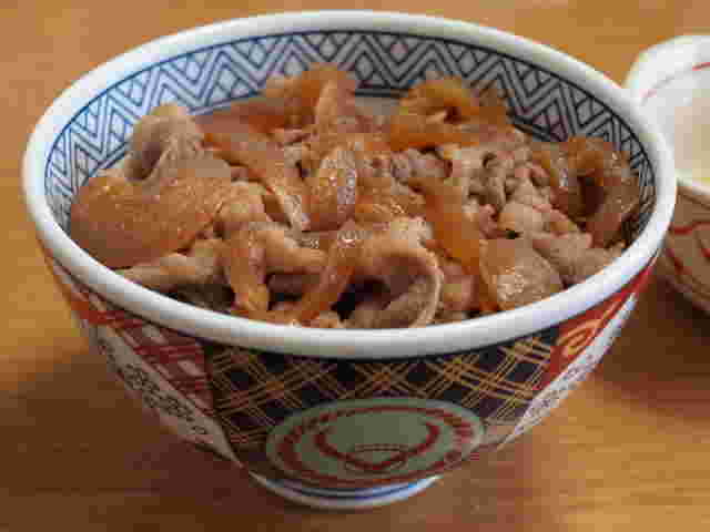 牛脂を使った牛丼