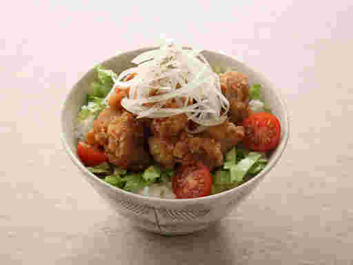 さっぱり唐揚げ丼