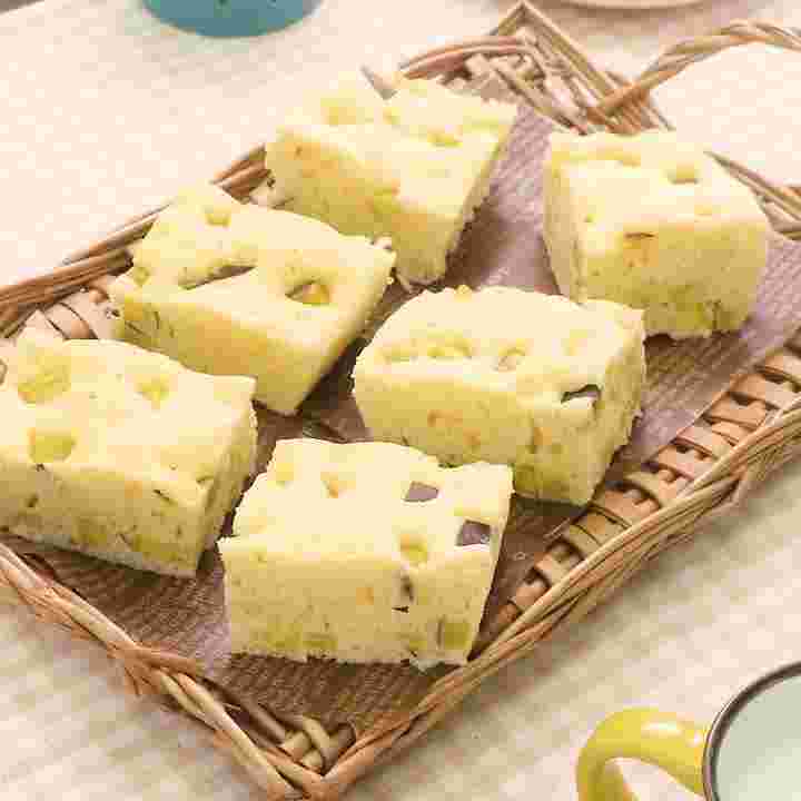 シリコンスチーマーで作るさつまいものほっくり蒸しパン