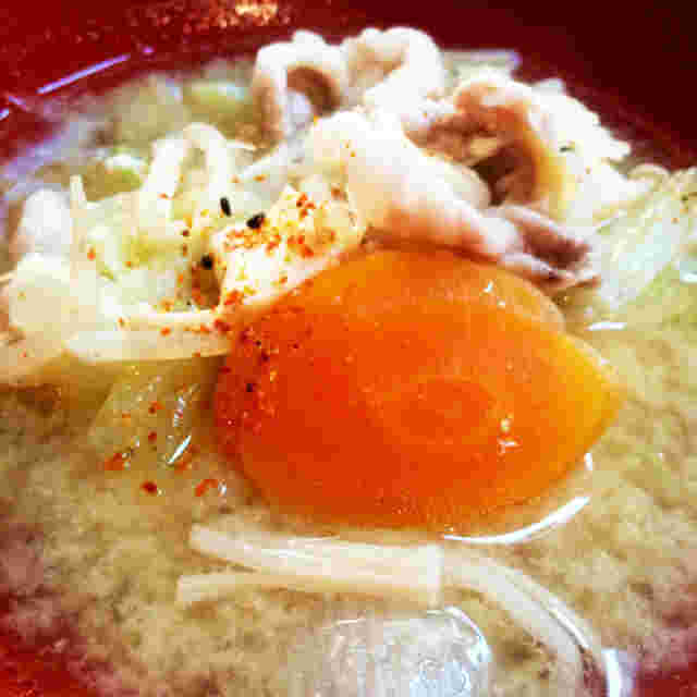 しゃぶしゃぶ用豚肉のボリューム豚汁