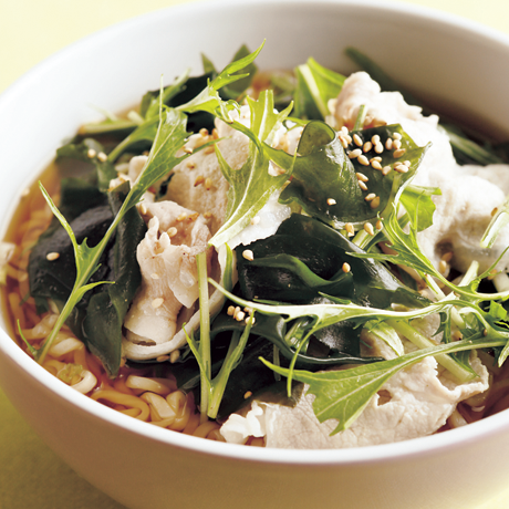しゃぶしゃぶ用豚肉わかめラーメン