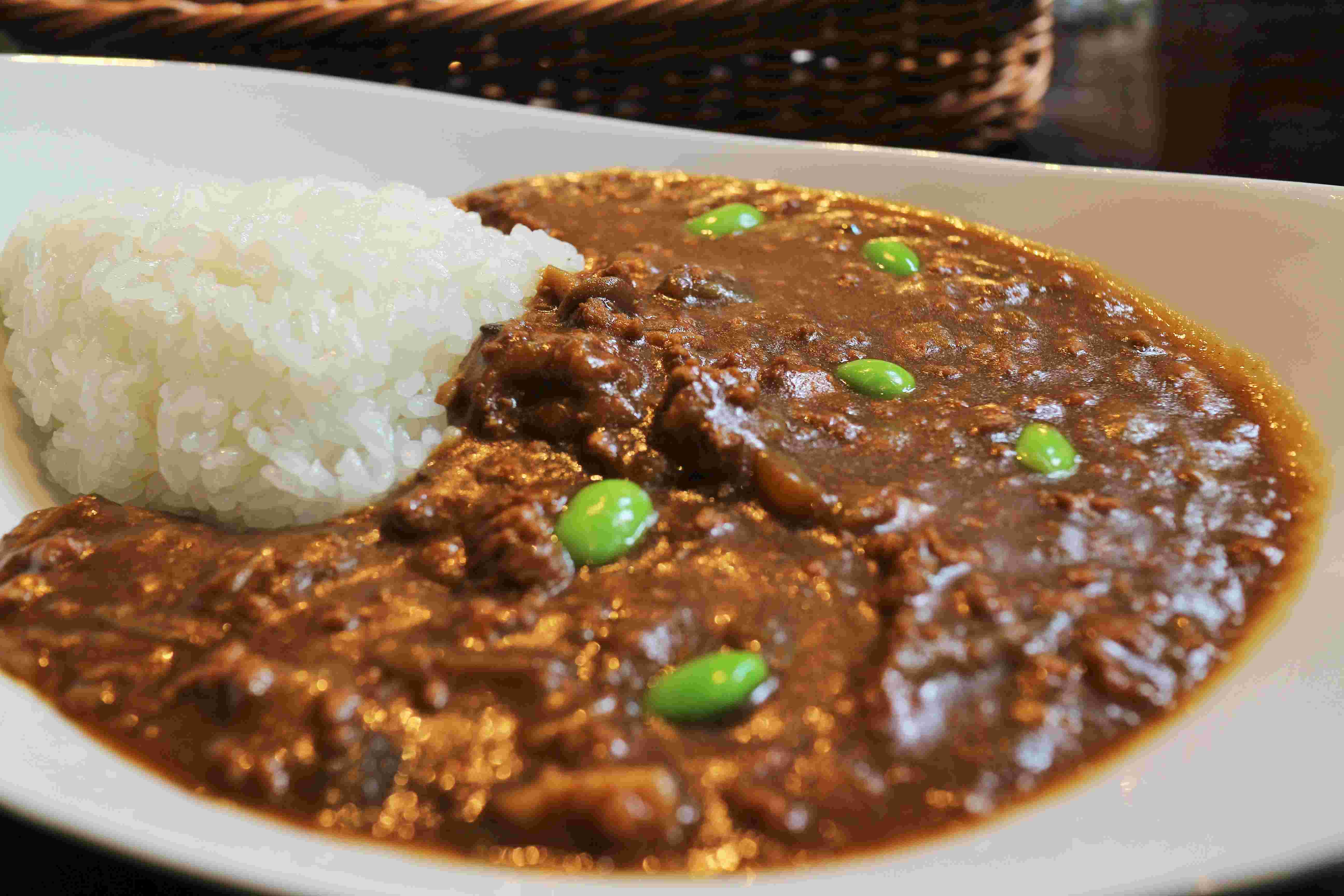 挽き肉の豆カレー