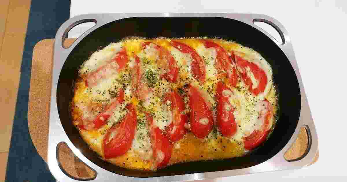 グリルで簡単チーズトマト焼き
