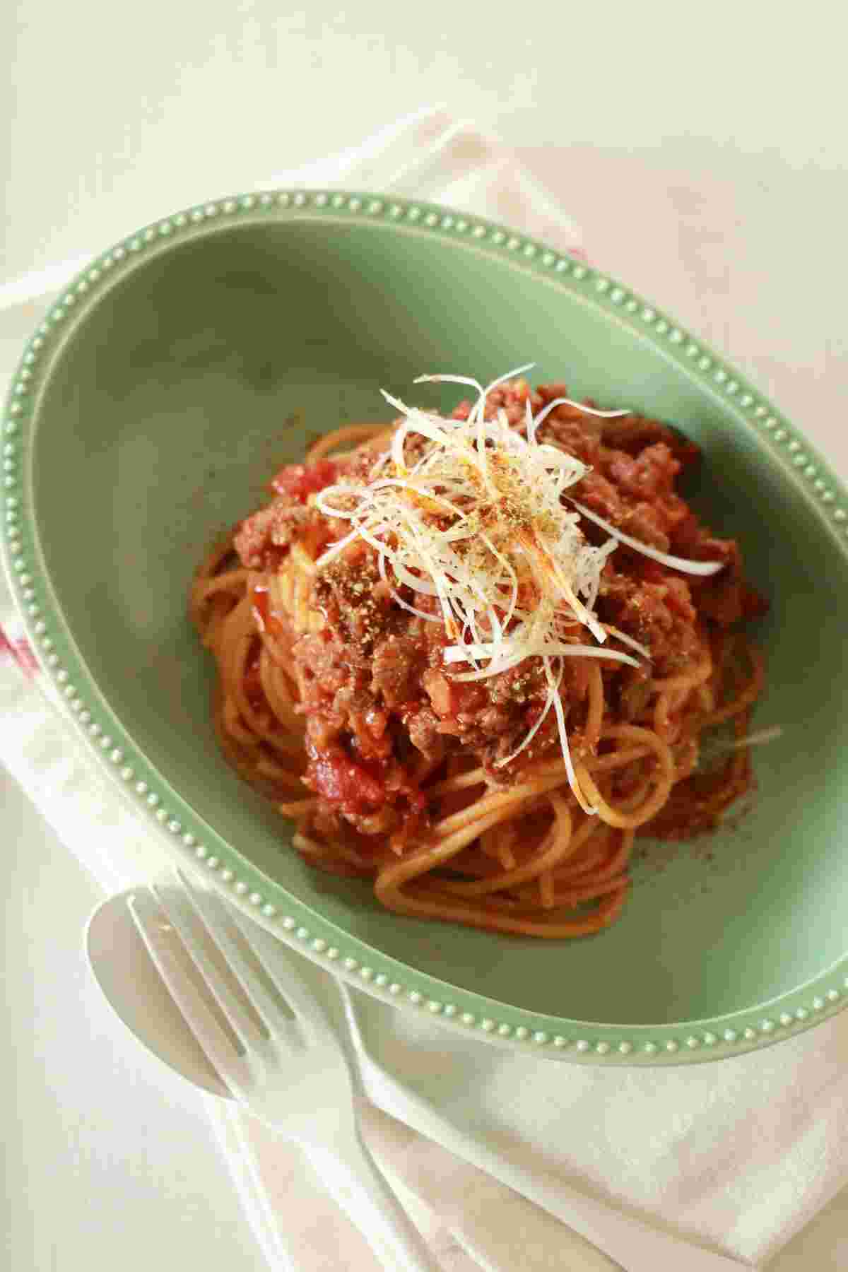 粉山椒を使ったパスタ