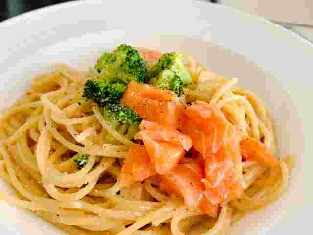 サーモンのパスタ