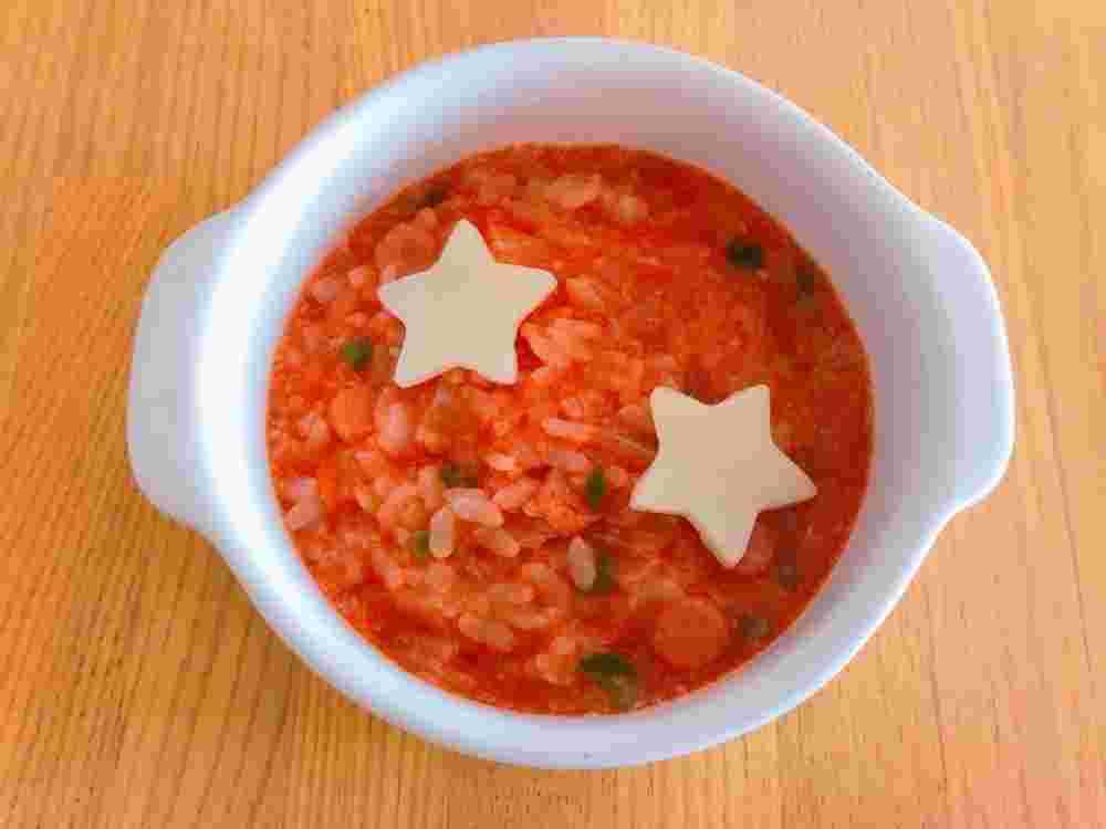 人気離乳食レシピで作るベーコントマトリゾット