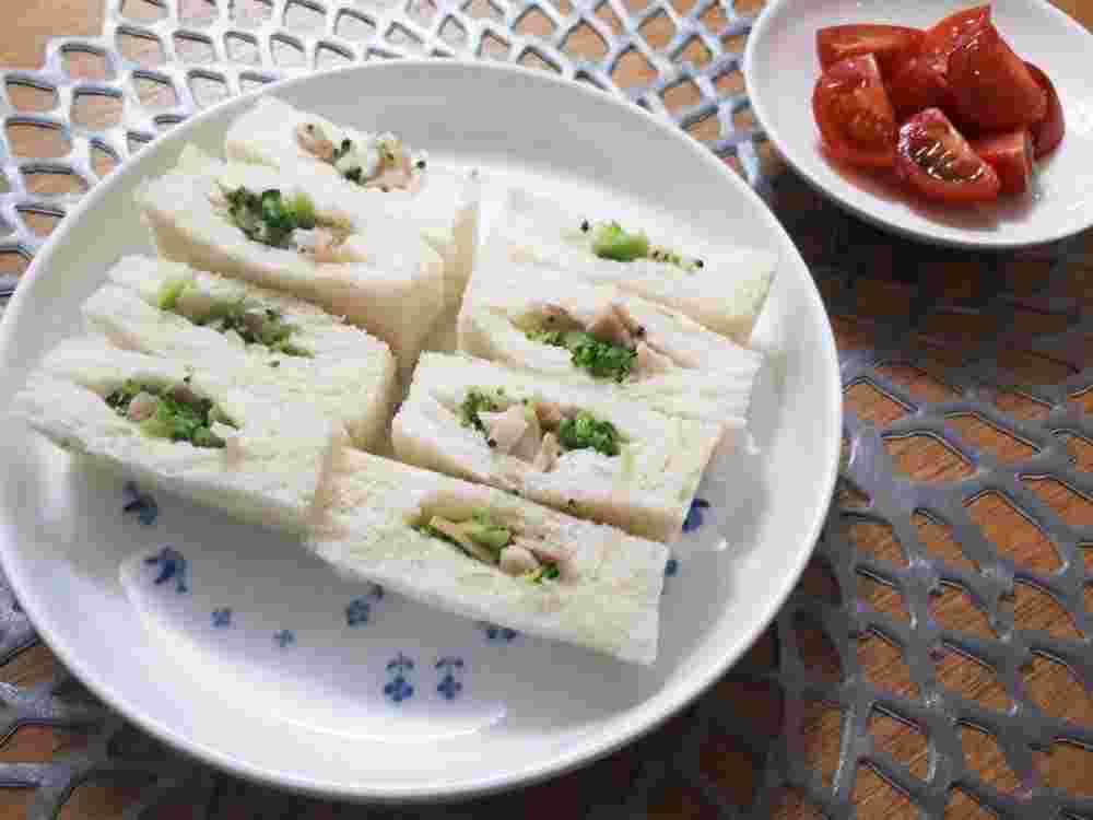 人気離乳食レシピで作るベーコンサンド