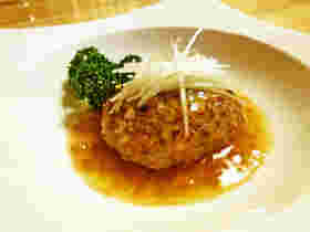 白菜ハンバーグ和風梅餡