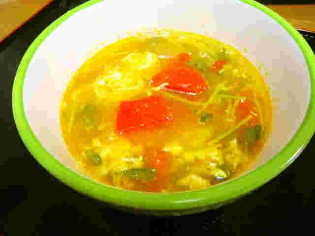 トマトのにんにくスープ