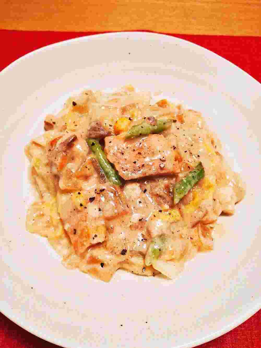 人気レシピで作る鮭と白菜のクリーム煮