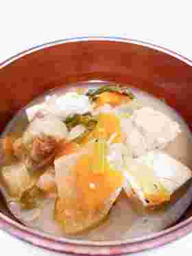 白菜の和食鯖汁