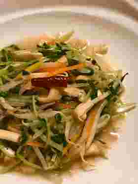 油揚げともやしの中華炒め