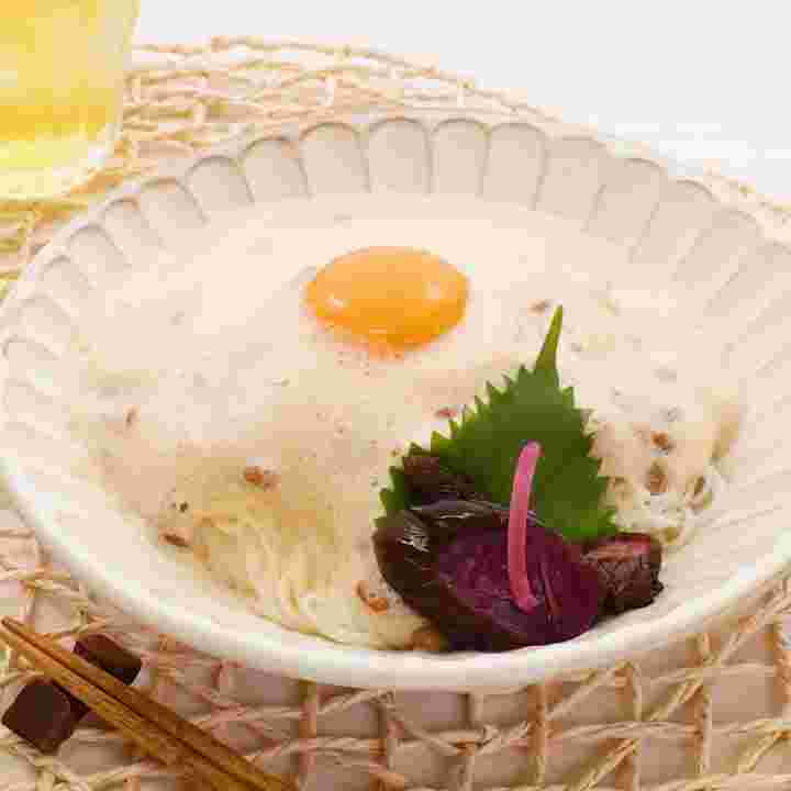 ふわふわ納豆そうめん