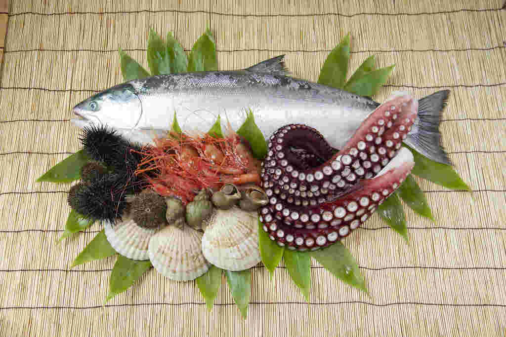 増毛町で穫れる海の幸