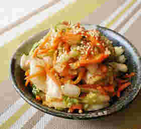 ご飯に合う白菜と人参のサラダ