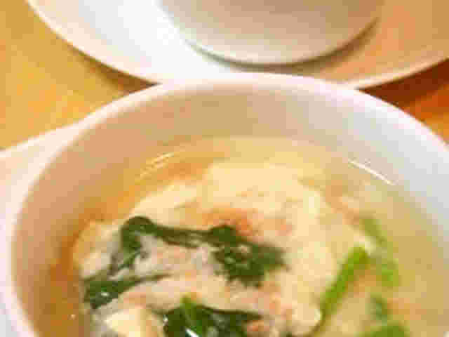 レンジで作る豆腐と長芋のとろとろ蒸し