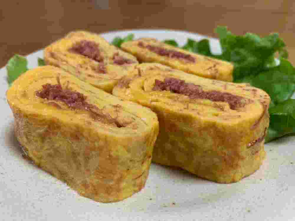 おつまみにぴったりのコンビーフ卵焼き