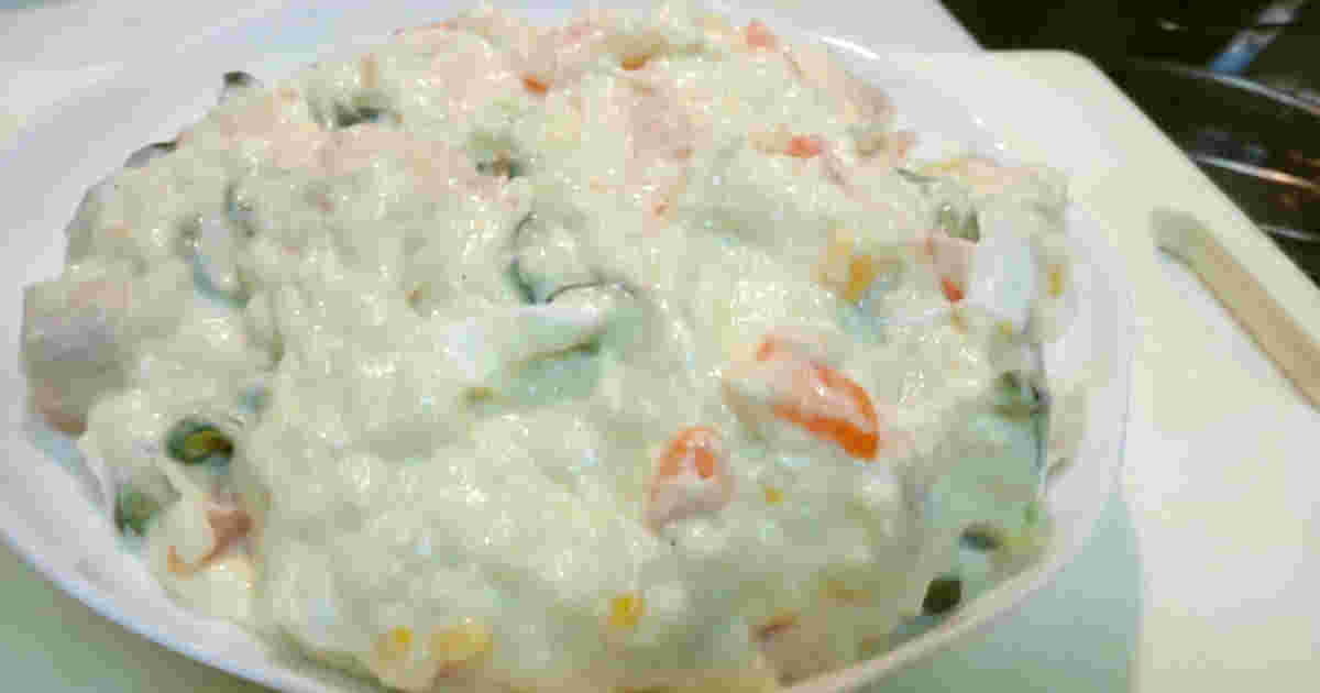 チーズ入り長芋サラダ