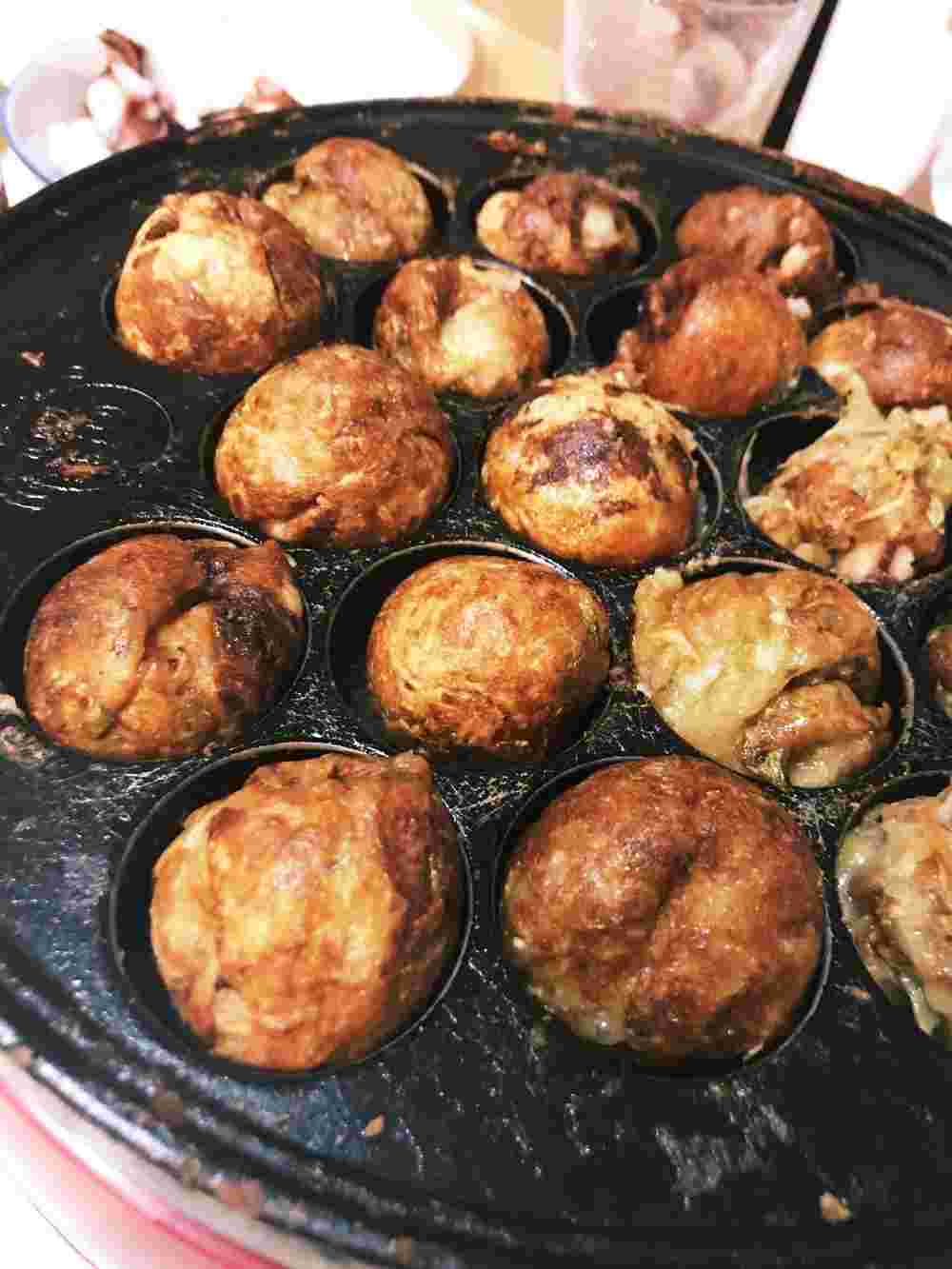 しょうゆ味の長芋入りたこ焼き
