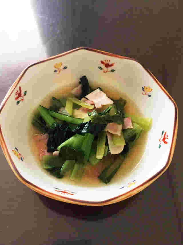 小松菜の洋風煮びたし
