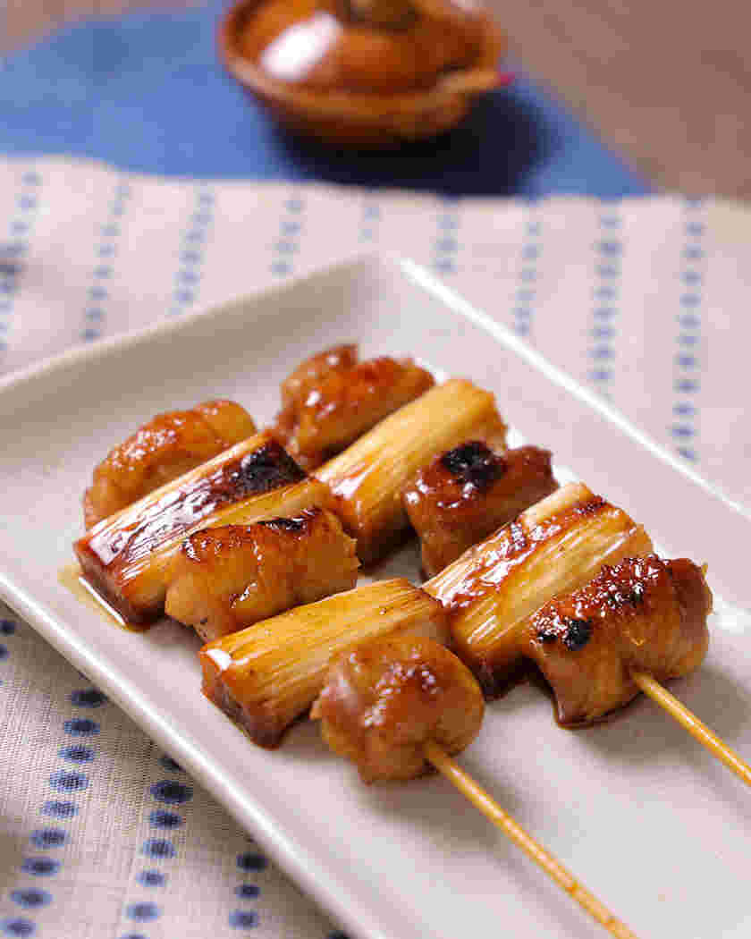 きれいに焼き上がった焼き鳥・ねぎま