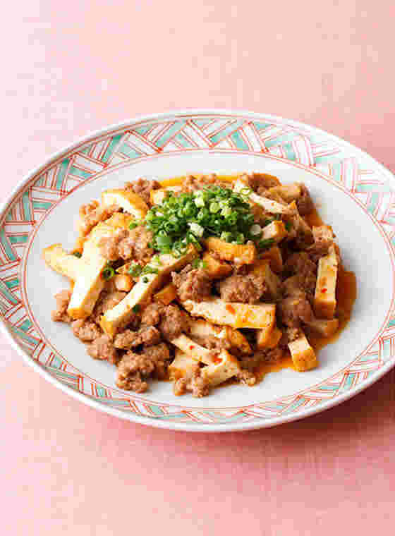 下味冷凍を活用した厚揚げたっぷりの麻婆豆腐