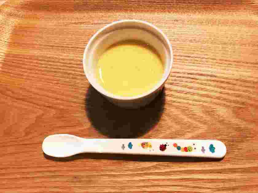豆乳入りの離乳食用コーンスープ