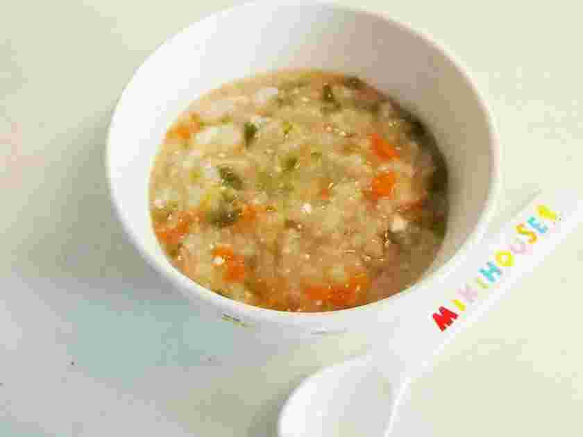 離乳食のツナと野菜のカッテージチーズリゾット