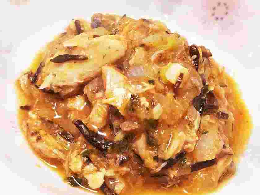 トマトピューレを使った離乳食のサバのトマト煮風
