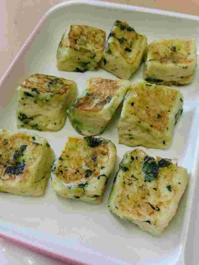 離乳食の野菜入りフレンチトースト