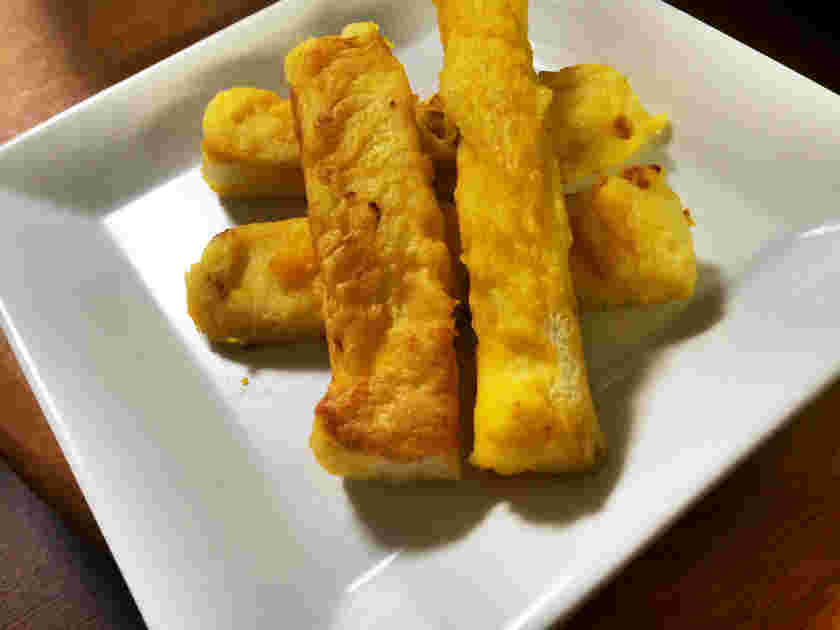 離乳食のかぼちゃのフレンチトースト