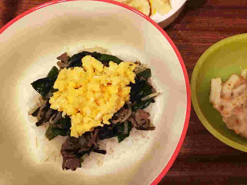 しらすを使った離乳食のビビンバ丼
