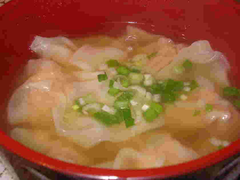 離乳食のえびワンタン