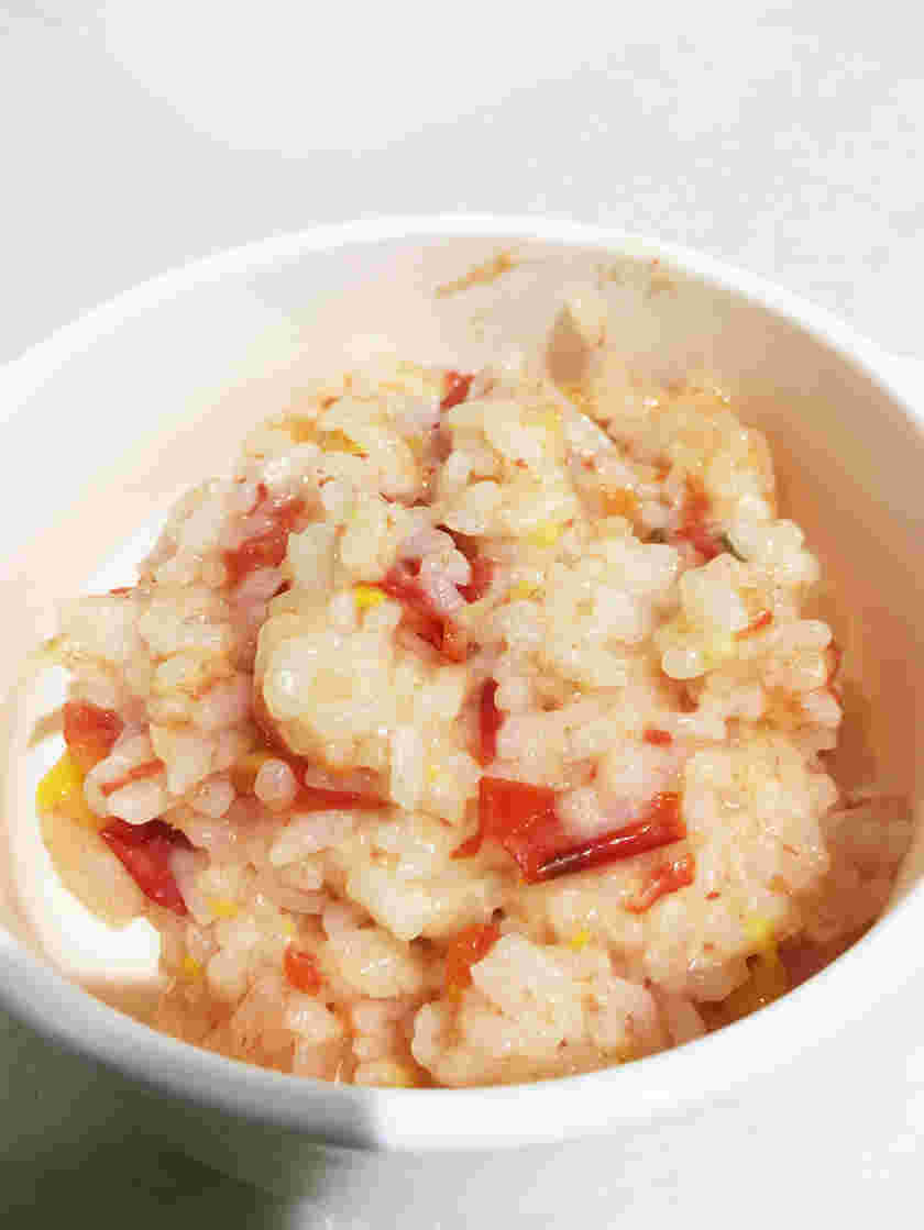 離乳食の野菜たっぷりミニトマトリゾット