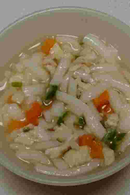 高野豆腐と鶏ささみの離乳食うどん