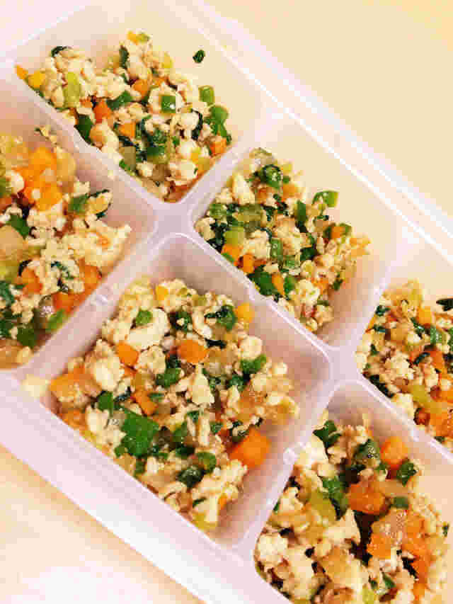 しょうがを使った離乳食の鶏野菜そぼろ