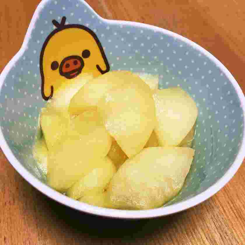 らっきょう酢を使ったりんごのビネガー煮