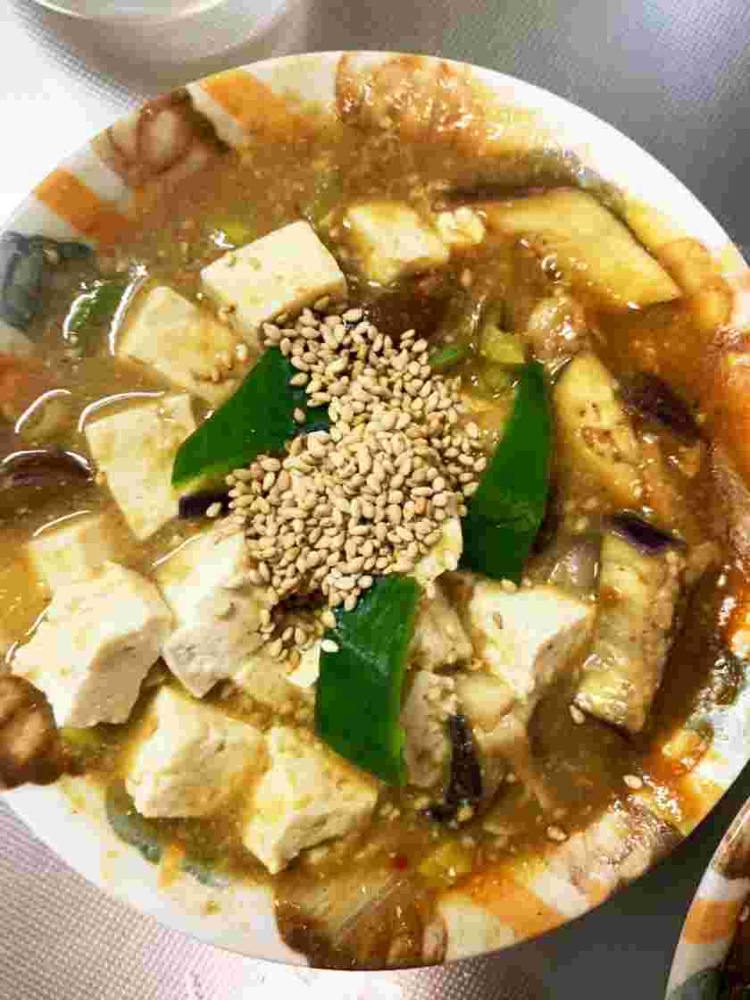 豚こまを使ったマーボーカレー