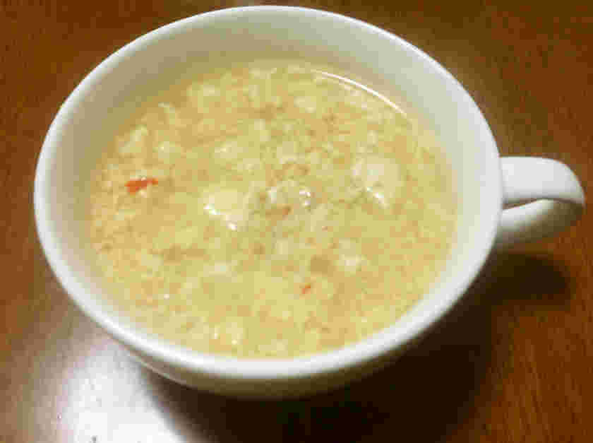 生姜と豆板醤の卵スープ