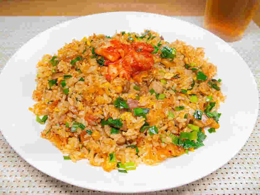 豆板醬を使ったキムチチャーハン
