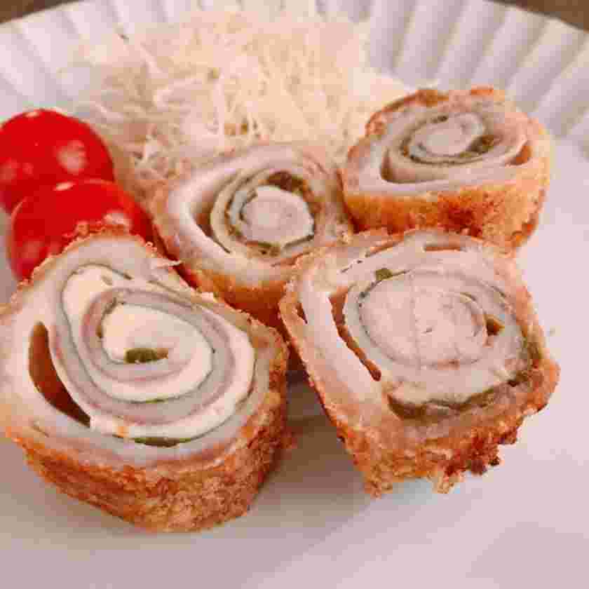 三升漬とチーズのロールカツ