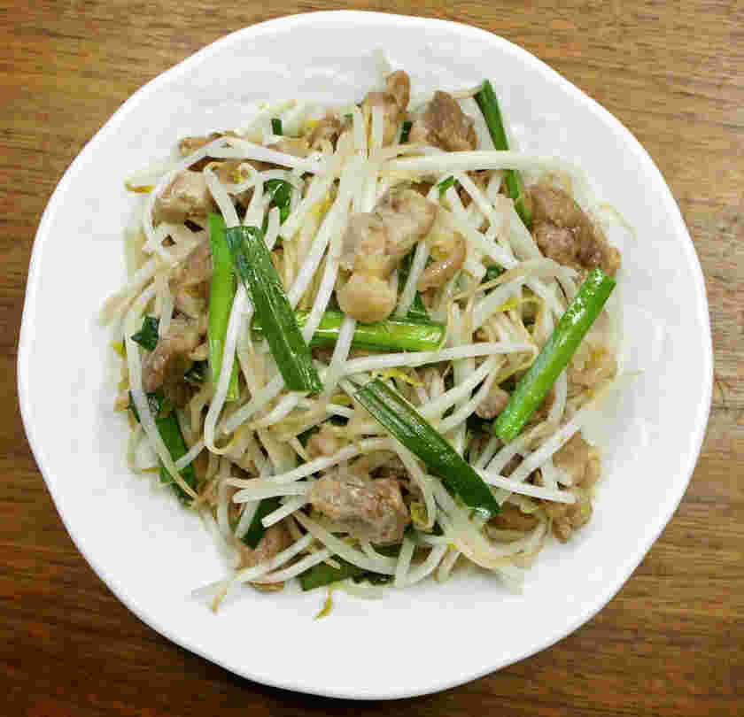 チーユを使った鶏肉の柚子胡椒炒め