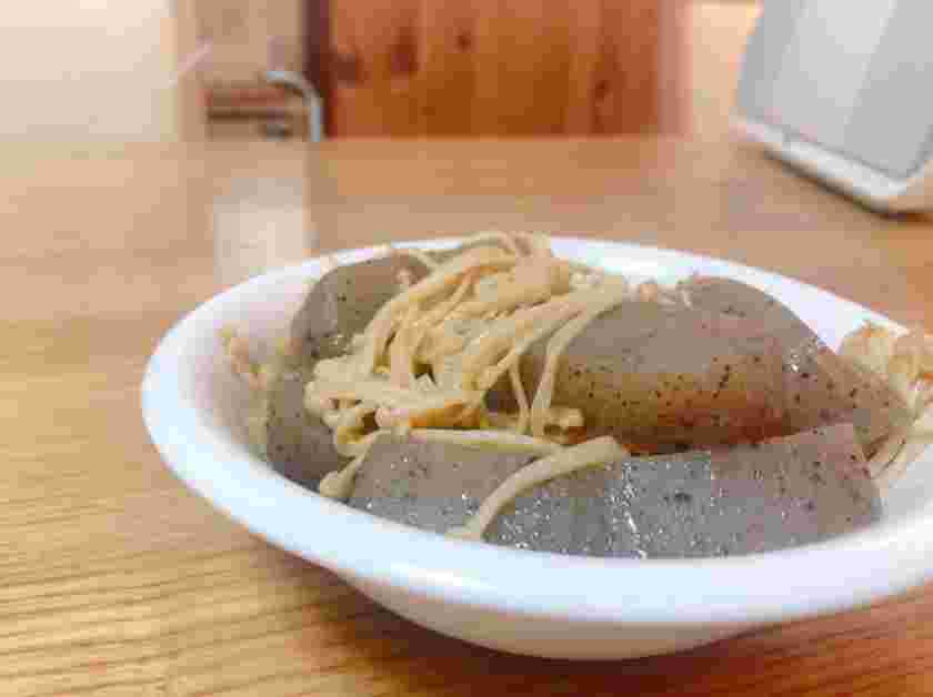 えのきとこんにゃくのバター炒め