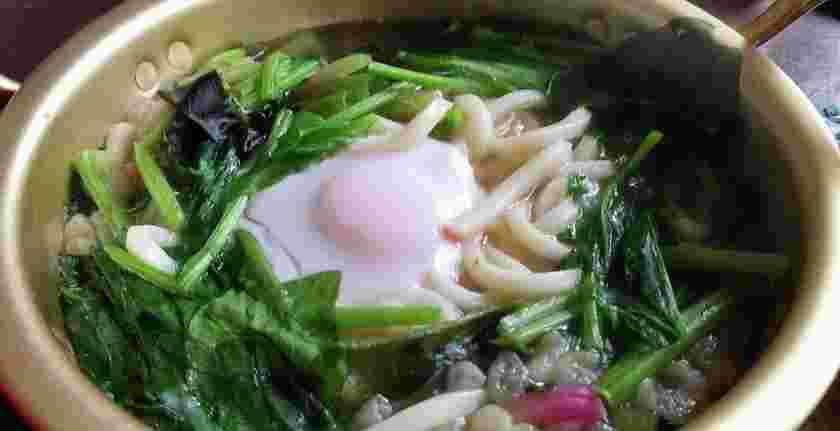 ほうれん草を使ったアレンジ素うどん