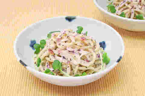 梅しそ風味のスパサラ