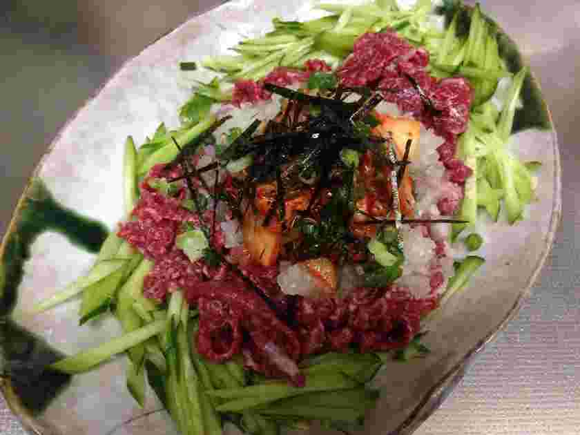 納豆桜ユッケ