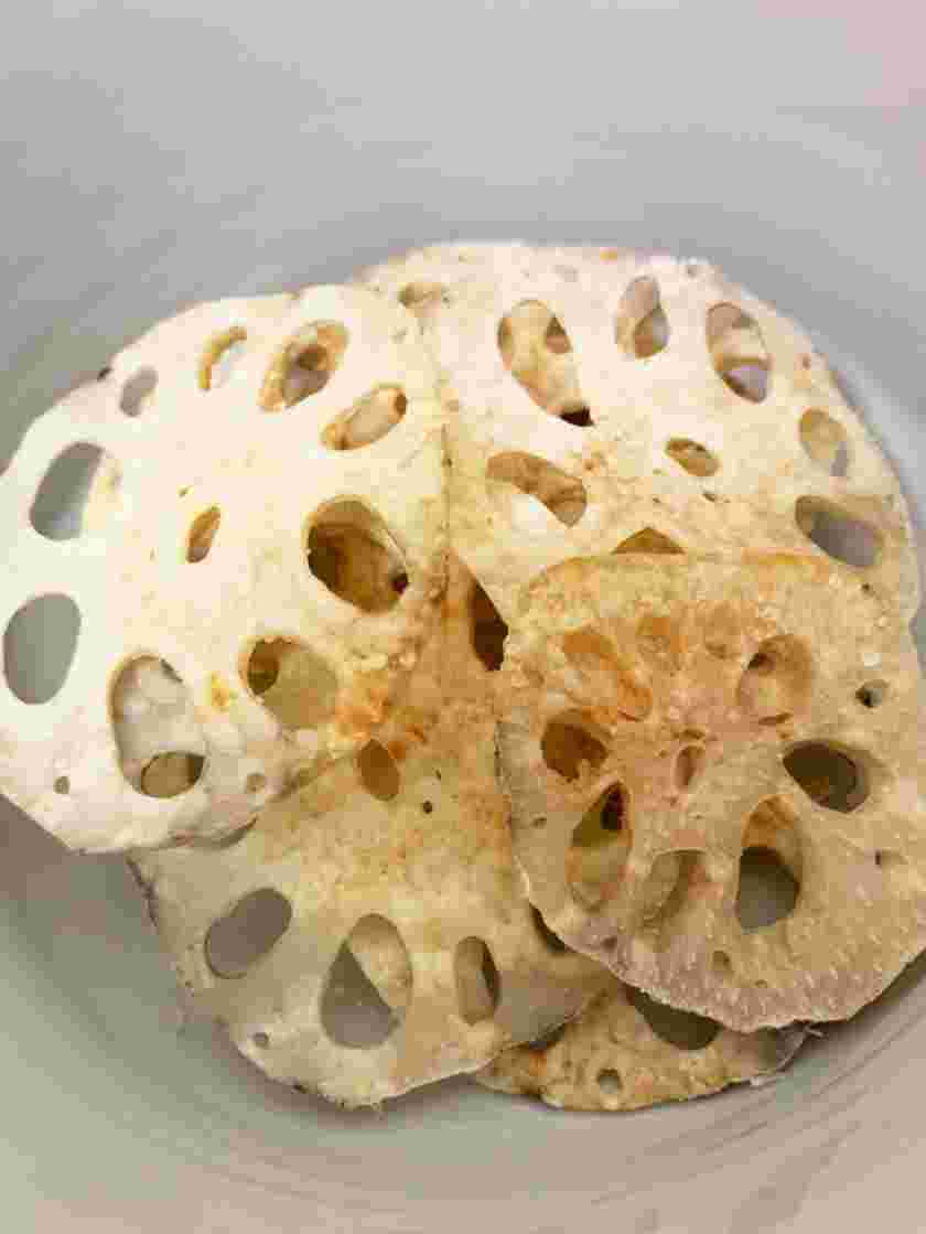 レンジで作るレンコンチップス